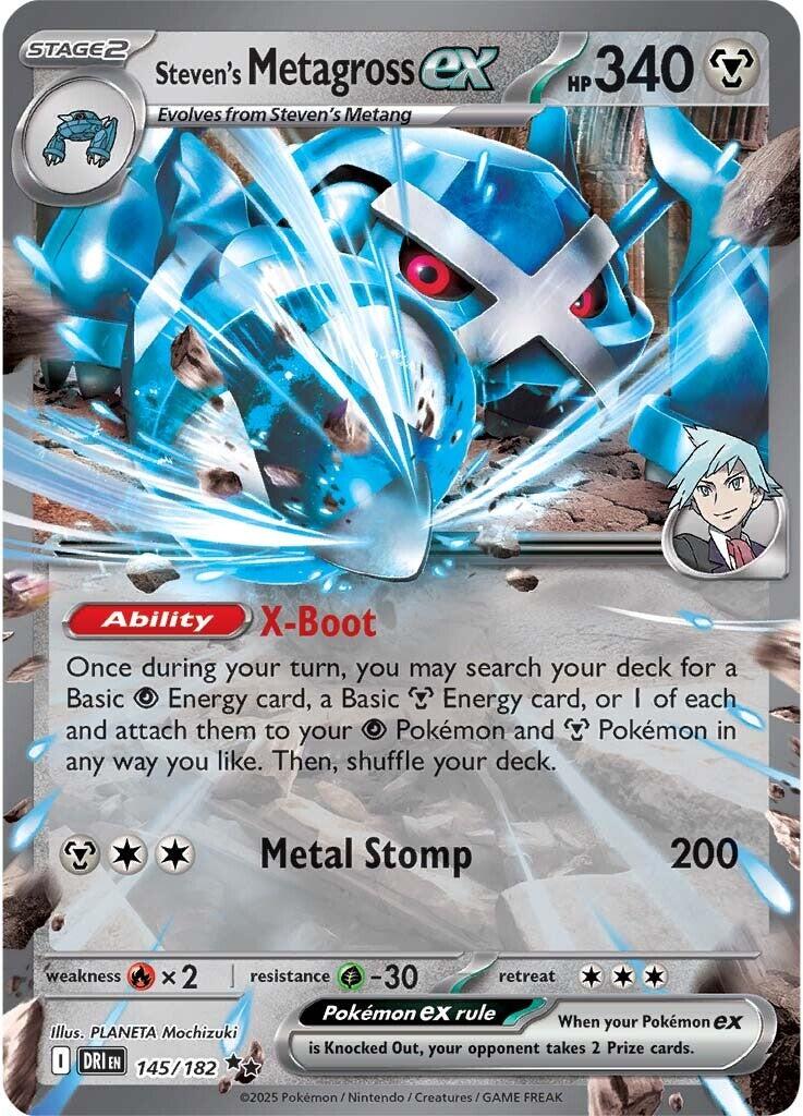 Steven's Metagross ex Double Rare SV10: Destined Rivals 145/182