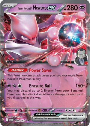 Team Rocket's Mewtwo ex - 081/182 Double Rare SV10: Destined Rivals 081/182