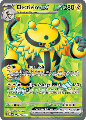 Electivire ex - 212/182 Ultra Rare SV10: Destined Rivals 212/182