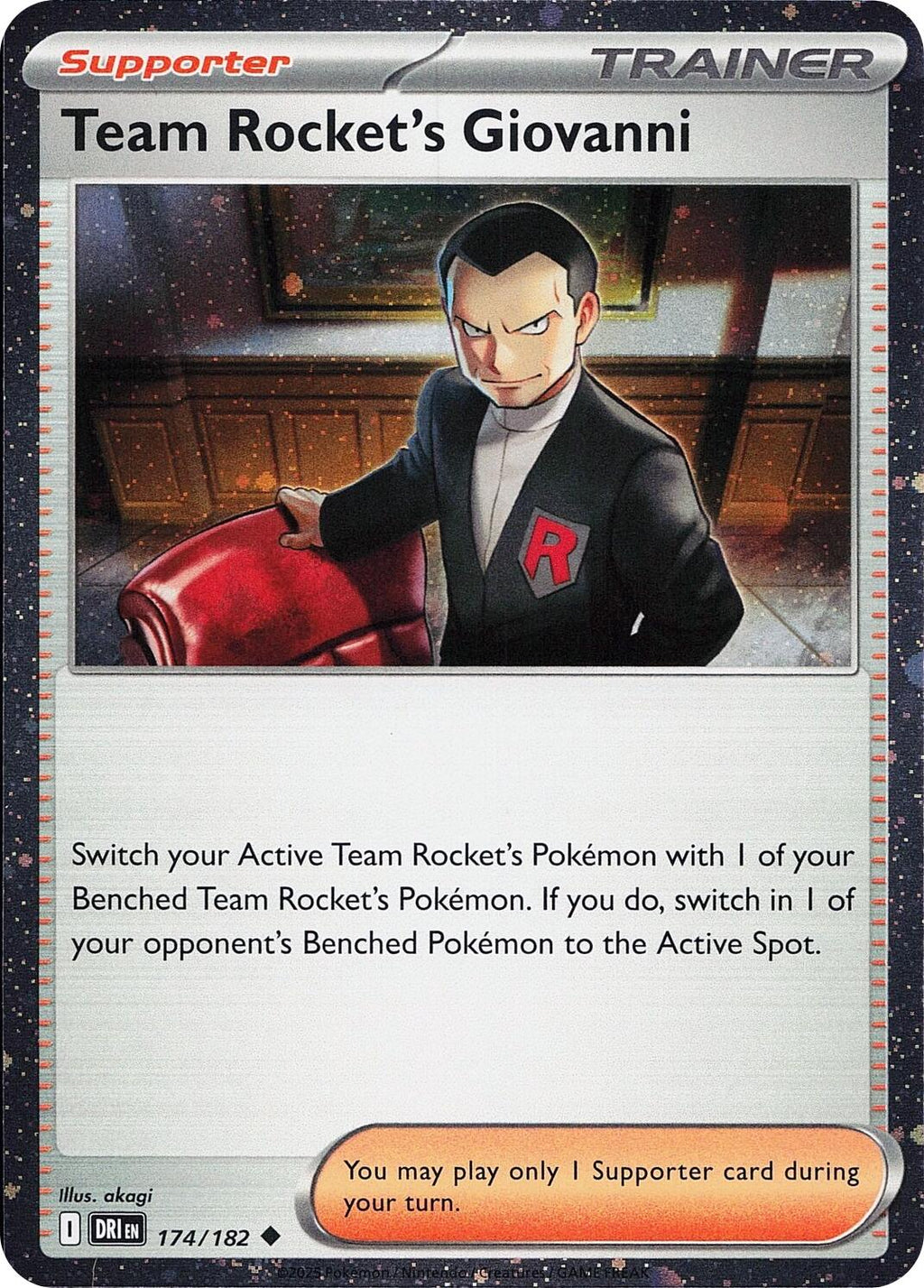 Team Rocket's Giovanni (Cosmos Holo) Uncommon Miscellaneous Cards & Products 174/182