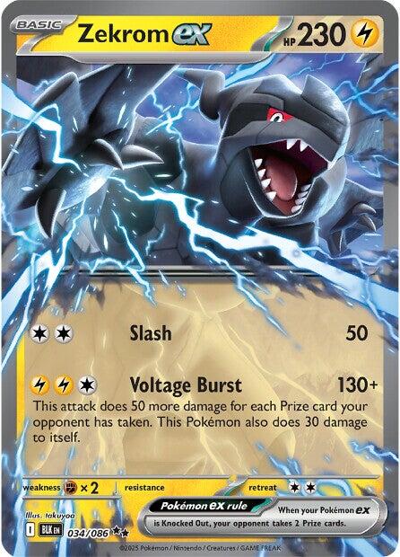Zekrom ex Double Rare SV: Black Bolt 034/086
