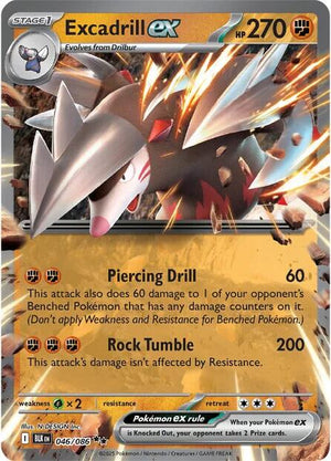 Excadrill ex Double Rare SV: Black Bolt 046/086