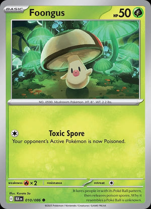 Foongus (Poke Ball Pattern) Common SV: Black Bolt 010/086