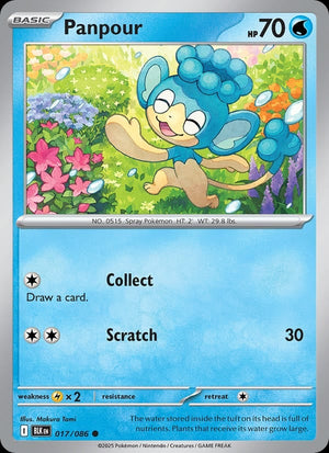 Panpour (Poke Ball Pattern) Common SV: Black Bolt 017/086