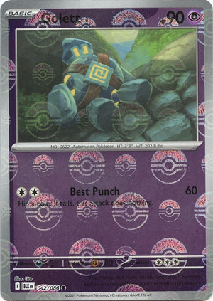 Golett (Poke Ball Pattern) Common SV: Black Bolt 042/086