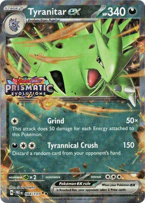 Tyranitar ex (Prismatic Evolutions Stamp) Double Rare Miscellaneous Cards & Products 064/131