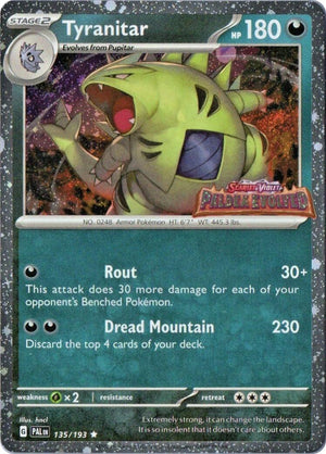 Tyranitar (Paldea Evolved Stamp) Promo Miscellaneous Cards & Products 135/193