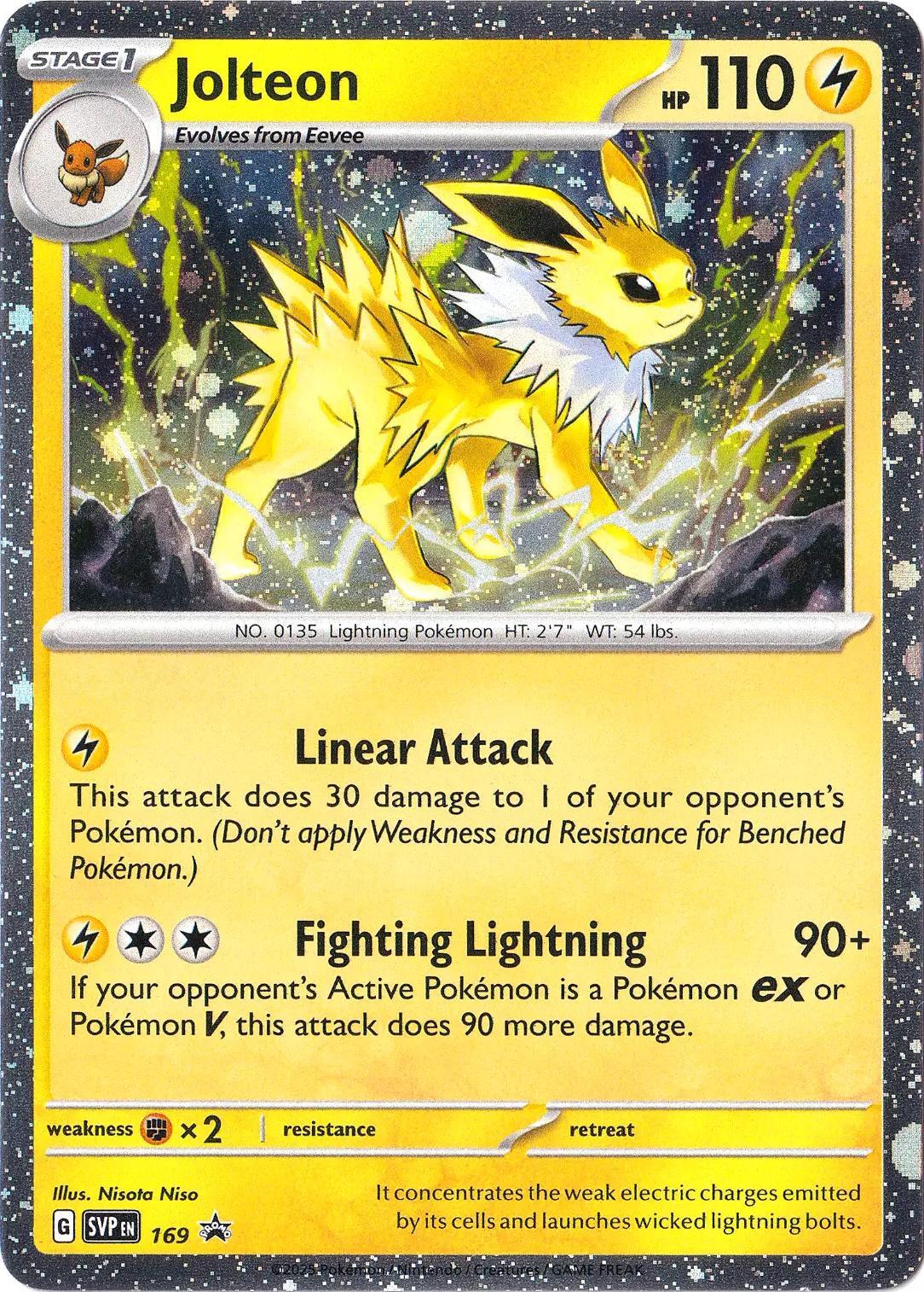 Jolteon - 169 (Cosmos Holo) Rare SV: Scarlet & Violet Promo Cards 169