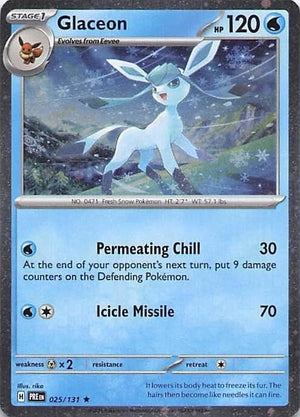 Glaceon - 025/131 (Cosmos Holo) Rare Miscellaneous Cards & Products 025/131