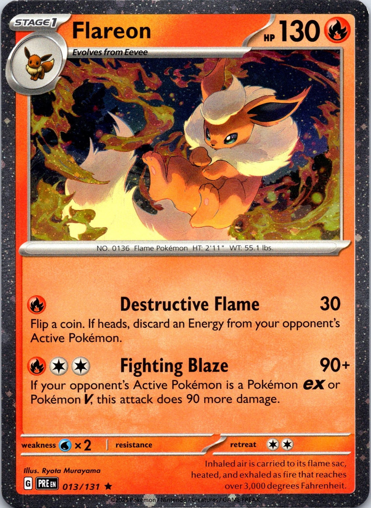 Flareon - 013/131 (Cosmos Holo)