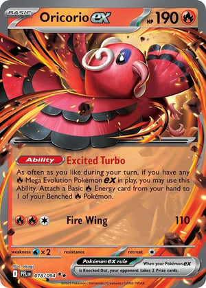 Oricorio ex - 018/094 Double Rare ME02: Phantasmal Flames 018/094