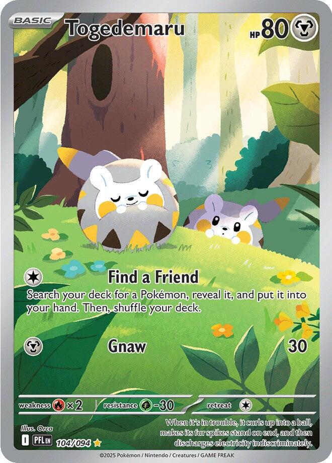 Togedemaru - 104/094 Illustration Rare ME02: Phantasmal Flames 104/094