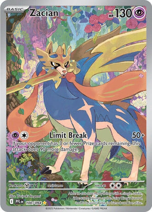 Zacian - 100/094 Illustration Rare ME02: Phantasmal Flames 100/094
