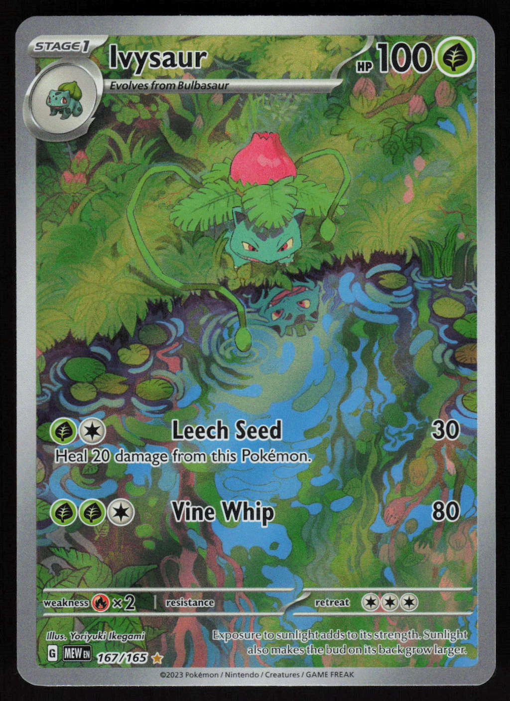 Ivysaur Illustration Rare SV: Scarlet & Violet 151 167/165 NM