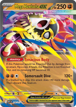 Mega Hawlucha ex - 116/217 Double Rare ME: Ascended Heroes 116/217