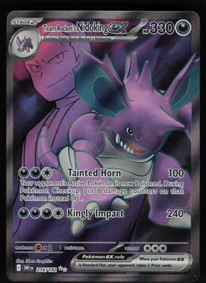Team Rocket's Nidoking ex Ultra Rare SV10: Destined Rivals 216/182 NM