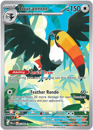 Toucannon - 094/084 Illustration Rare ME05: Pitch Black 094/084