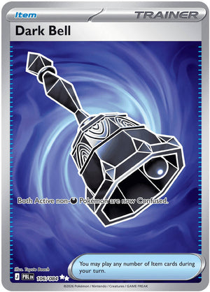 Dark Bell - 106/084 Ultra Rare ME05: Pitch Black 106/084