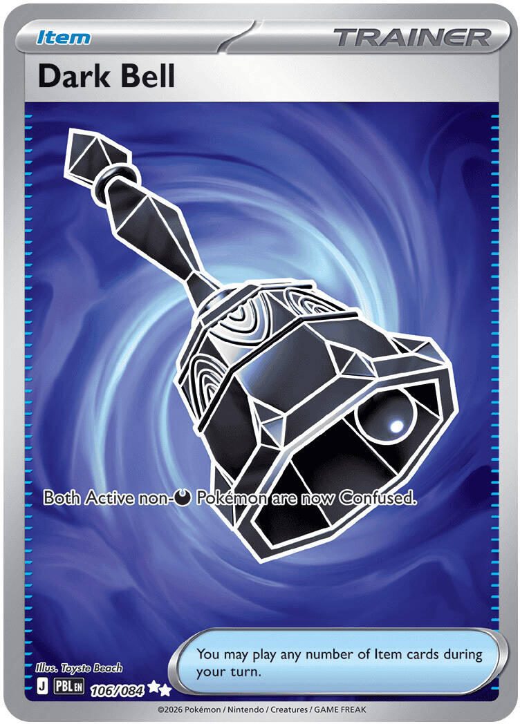 Dark Bell - 106/084 Ultra Rare ME05: Pitch Black 106/084