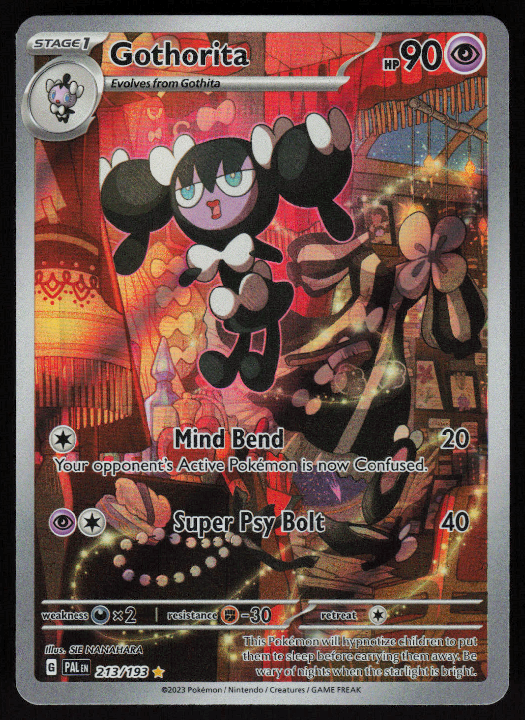 Gothorita - Illustration Rare SV02: Paldea Evolved 213/193 NM