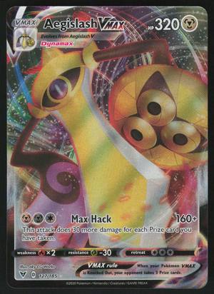 Aegislash VMAX Ultra Rare SWSH04: Vivid Voltage 127/185 NM