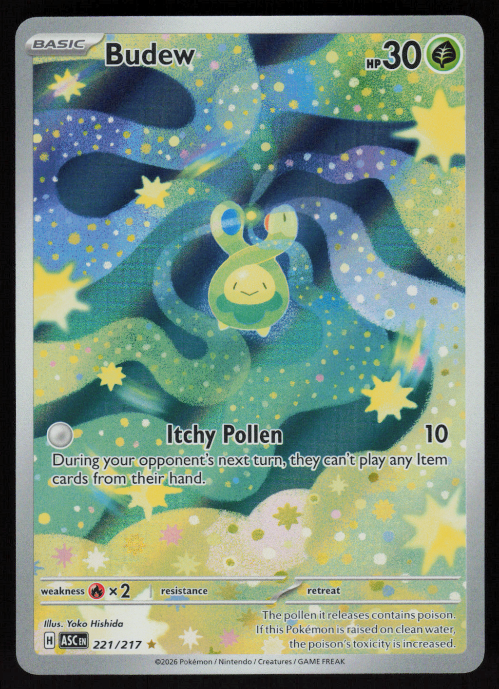 Budew Illustration Rare ME: Ascended Heroes 221/217 NM