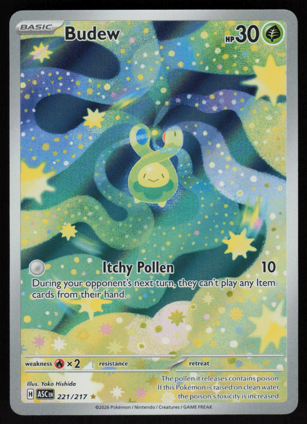 Budew Illustration Rare ME: Ascended Heroes 221/217 NM