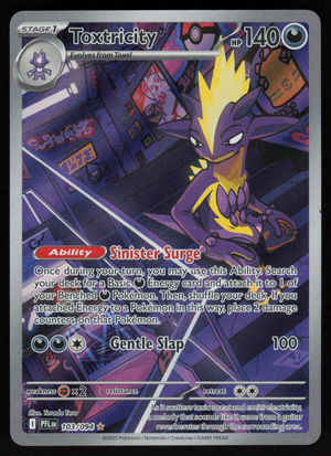 Toxtricity Illustration Rare ME02: Phantasmal Flames 103/094 NM