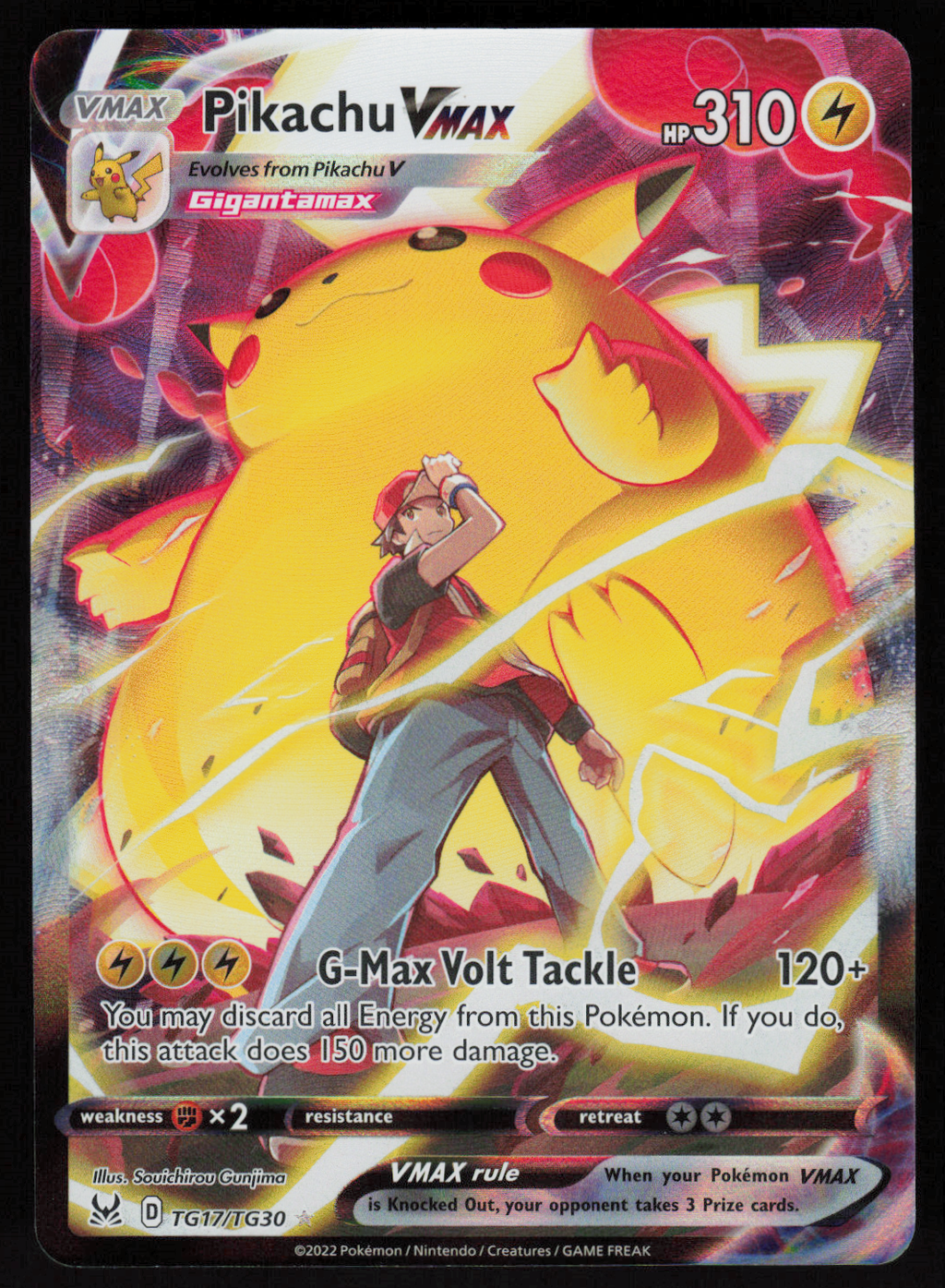 Pikachu VMAX Ultra Rare SWSH11: Lost Origin Trainer Gallery TG17/TG30 NM