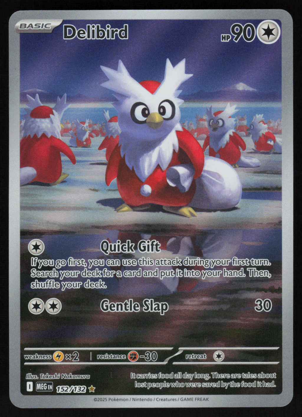 Delibird - Illustration Rare ME01: Mega Evolution 152/132 NM