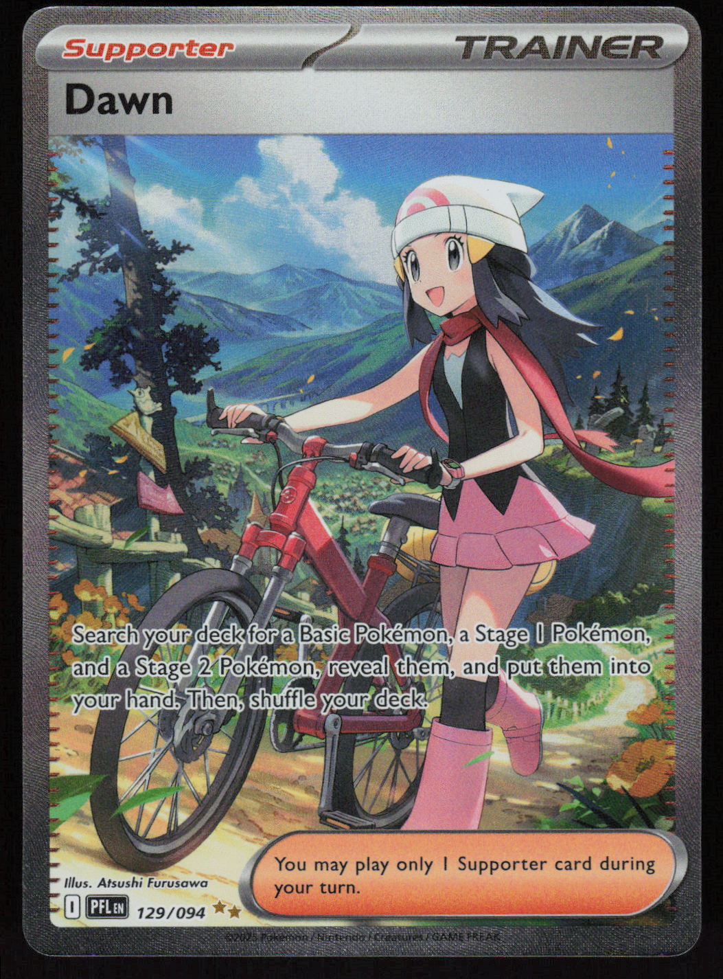 Dawn Special Illustration Rare ME02: Phantasmal Flames 129/094 NM