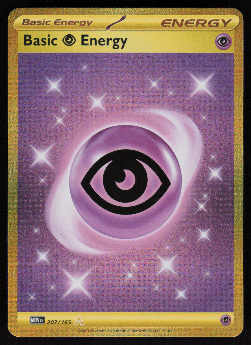 Basic Psychic Energy Hyper Rare SV: Scarlet & Violet 151 207/165 NM