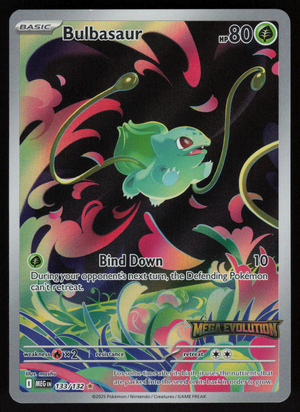 Bulbasaur - (Mega Evolution Stamped) Illustration Rare 133/132 NM