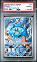 2024 POKEMON SCR EN-STELLAR CROWN | ILLUSTRATION RARE #148 SQUIRTLE PSA 10