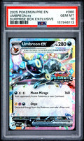 2025 POKEMON PRE EN-PRISMATIC EVOLUTIONS | SURPRISE BOX EXCLUSIVE #060 UMBREON EX PSA 10