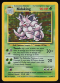 Nidoking Holo Rare Base Set 011/102 LP