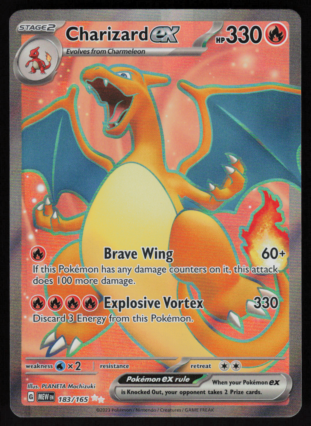 Charizard ex Ultra Rare SV: Scarlet & Violet 151 183/165 NM