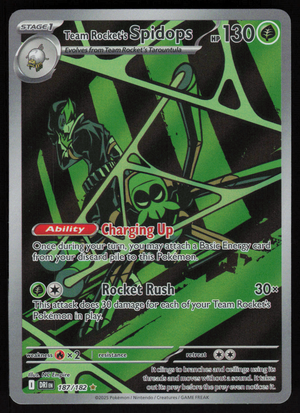 Team Rocket's Spidops Illustration Rare SV10: Destined Rivals 187/182 NM