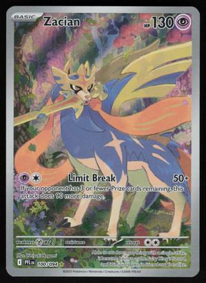 Zacian Illustration Rare ME02: Phantasmal Flames 100/094 NM