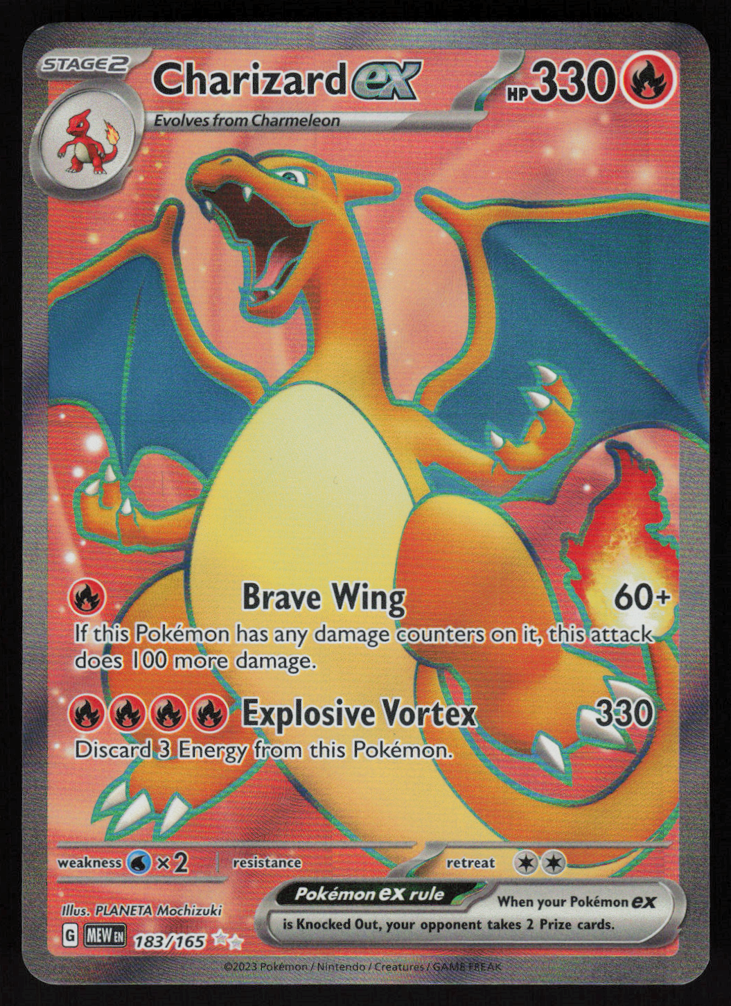 Charizard ex Ultra Rare SV: Scarlet & Violet 151 183/165 NM