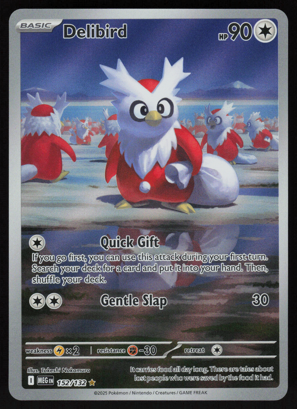 Delibird - Illustration Rare ME01: Mega Evolution 152/132 NM