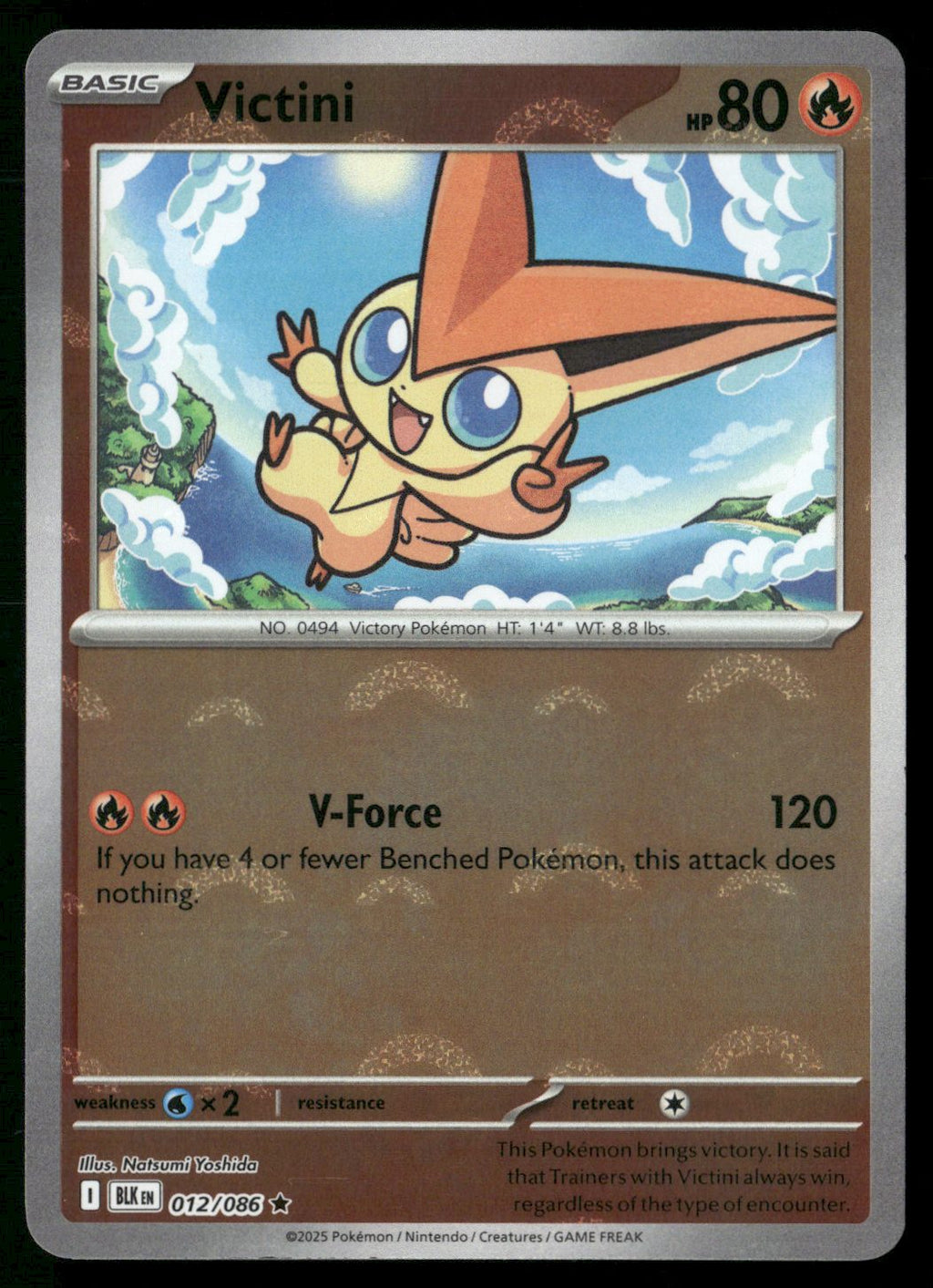 Victini (Poke Ball Pattern) Rare SV: Black Bolt 012/086