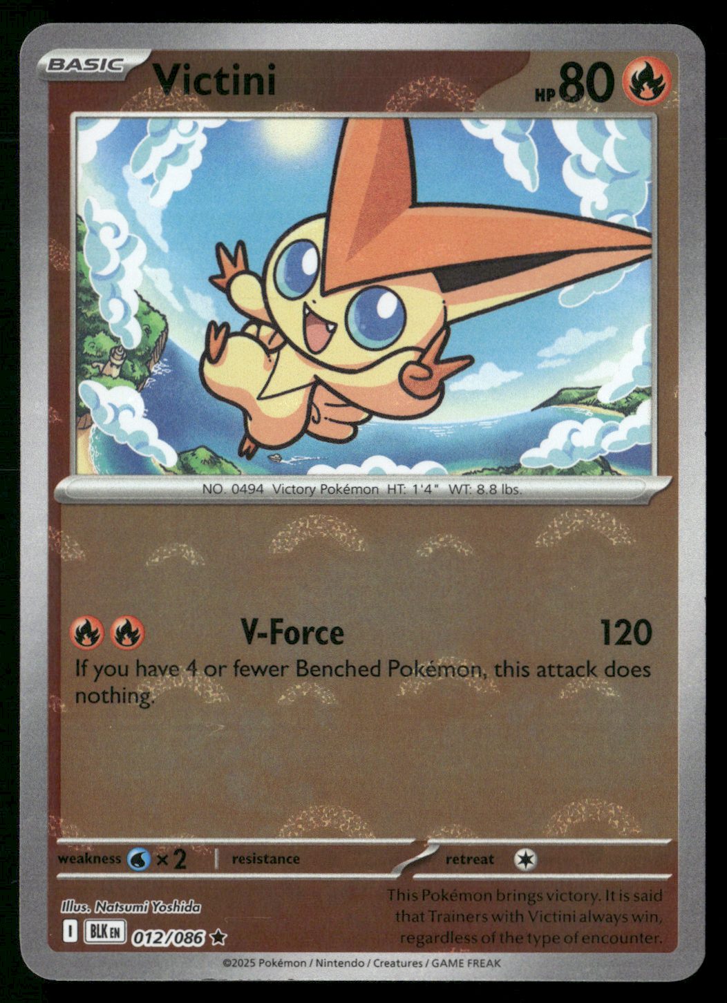 Victini (Poke Ball Pattern) Rare SV: Black Bolt 012/086