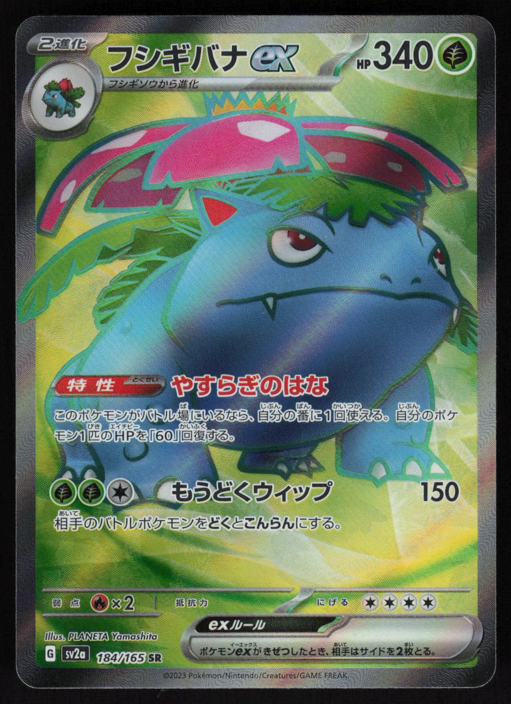 Venusaur ex - 184/165 | Near Mint / Japanese / Holofoil