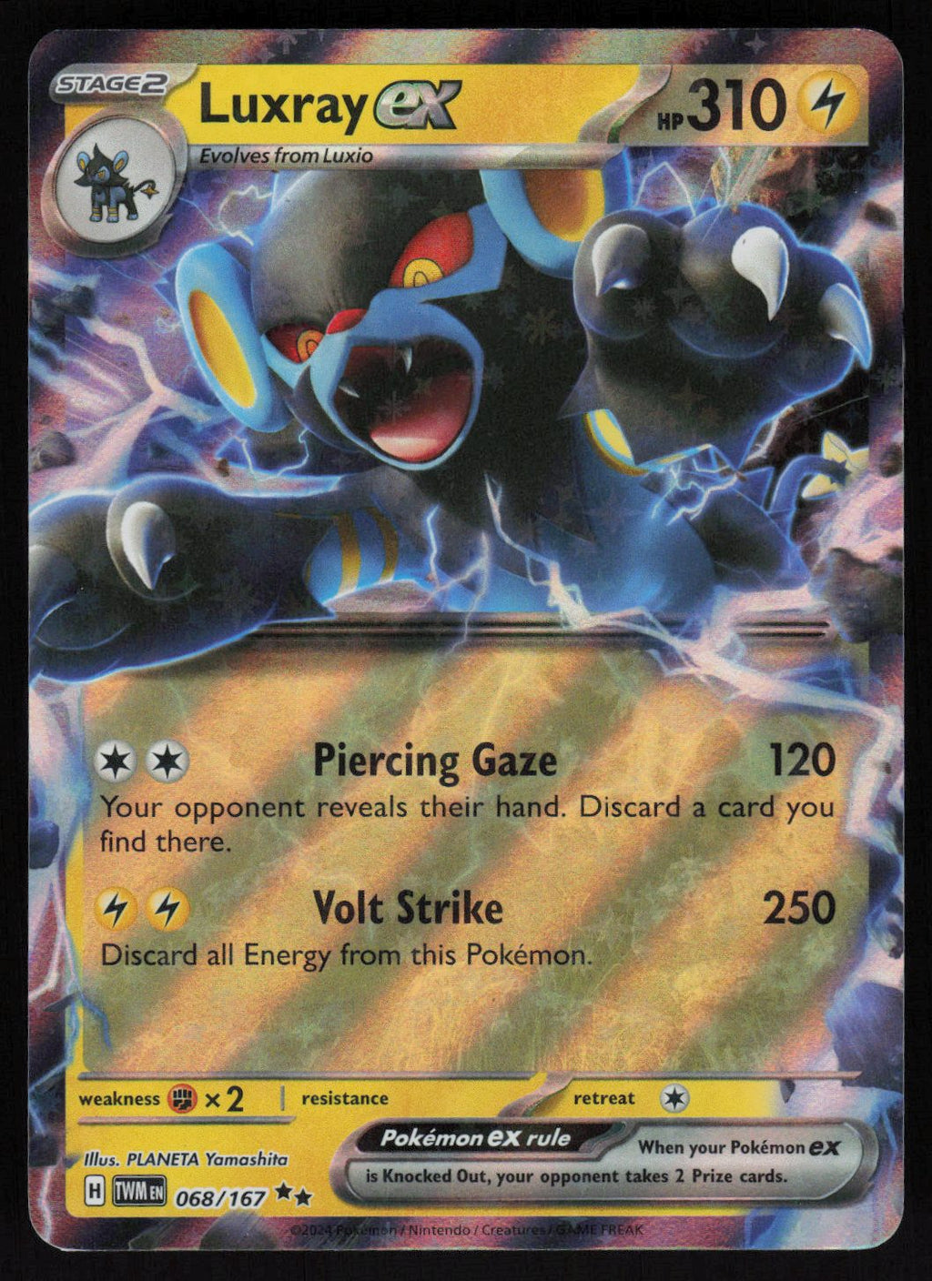 Luxray ex - 068/167 | Near Mint / English / Holofoil
