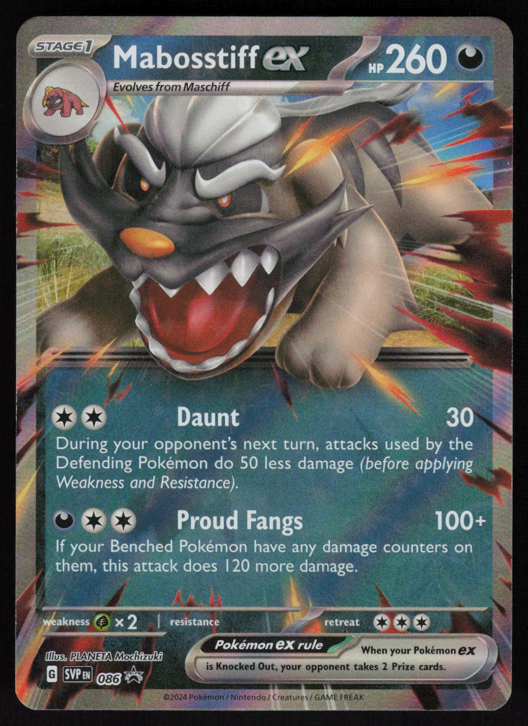 Mabosstiff ex - 086 Promo SV: Scarlet & Violet Promo Cards 086