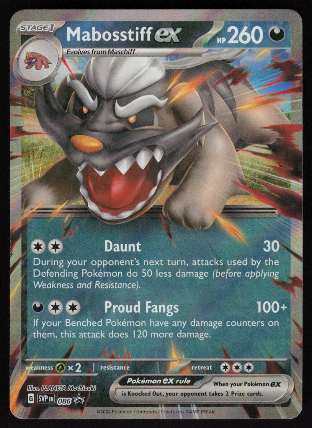 Mabosstiff ex - 086 Promo SV: Scarlet & Violet Promo Cards 086