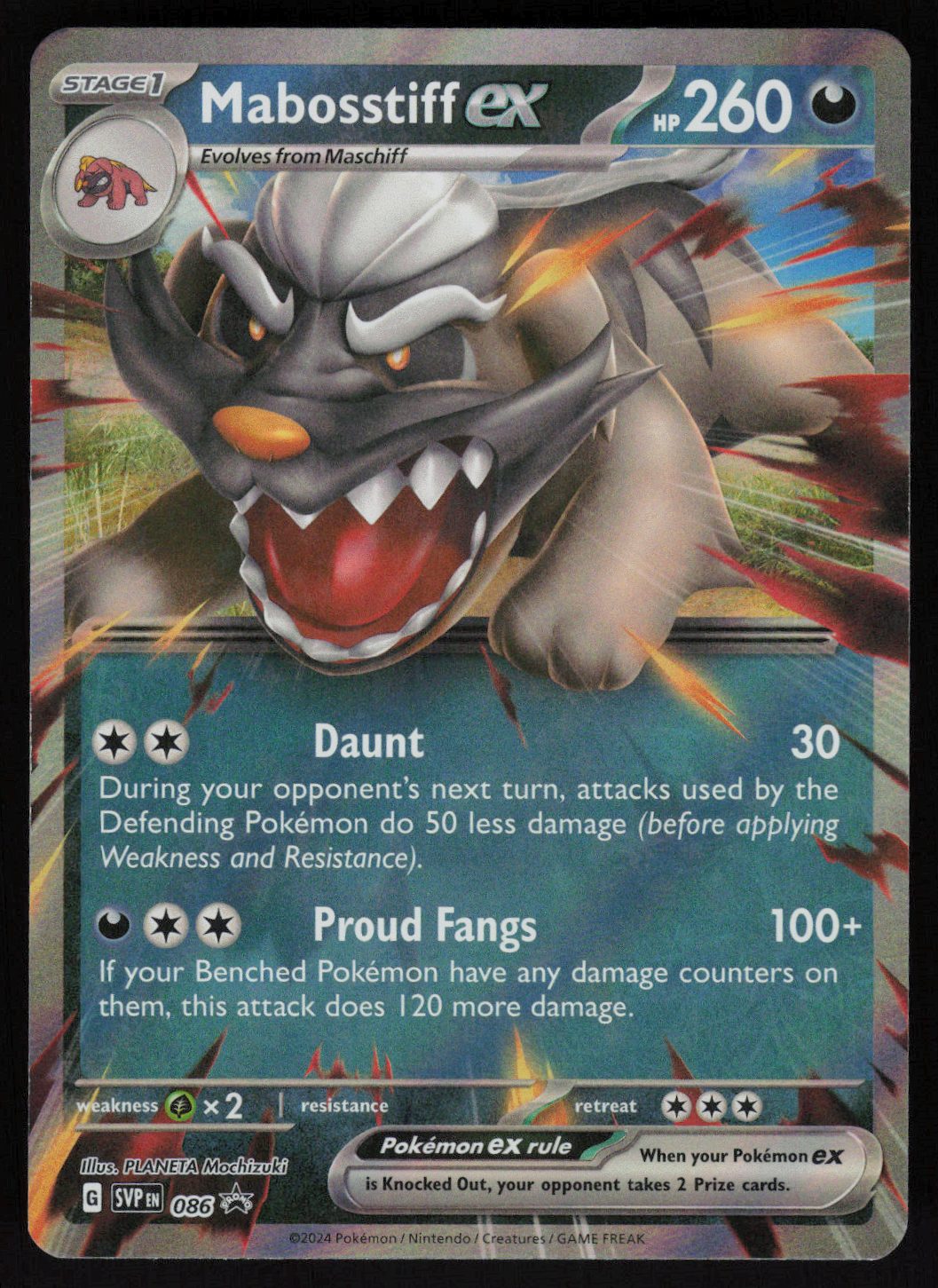 Mabosstiff ex - 086 Promo SV: Scarlet & Violet Promo Cards 086