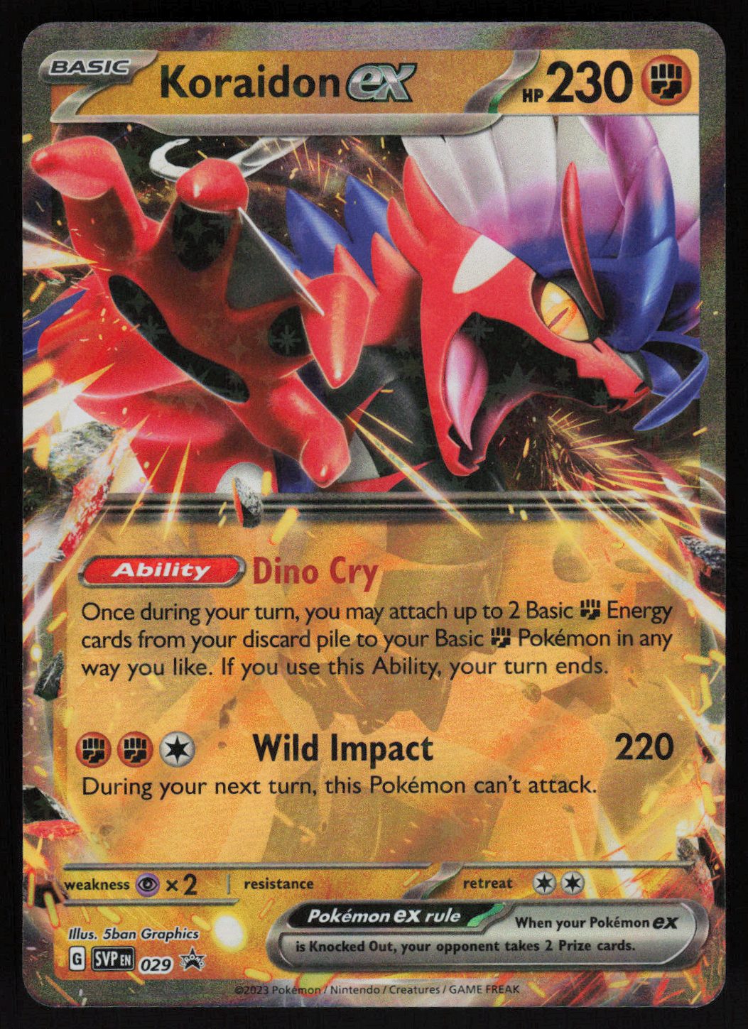 Koraidon ex - 029 | Near Mint / English / Holofoil