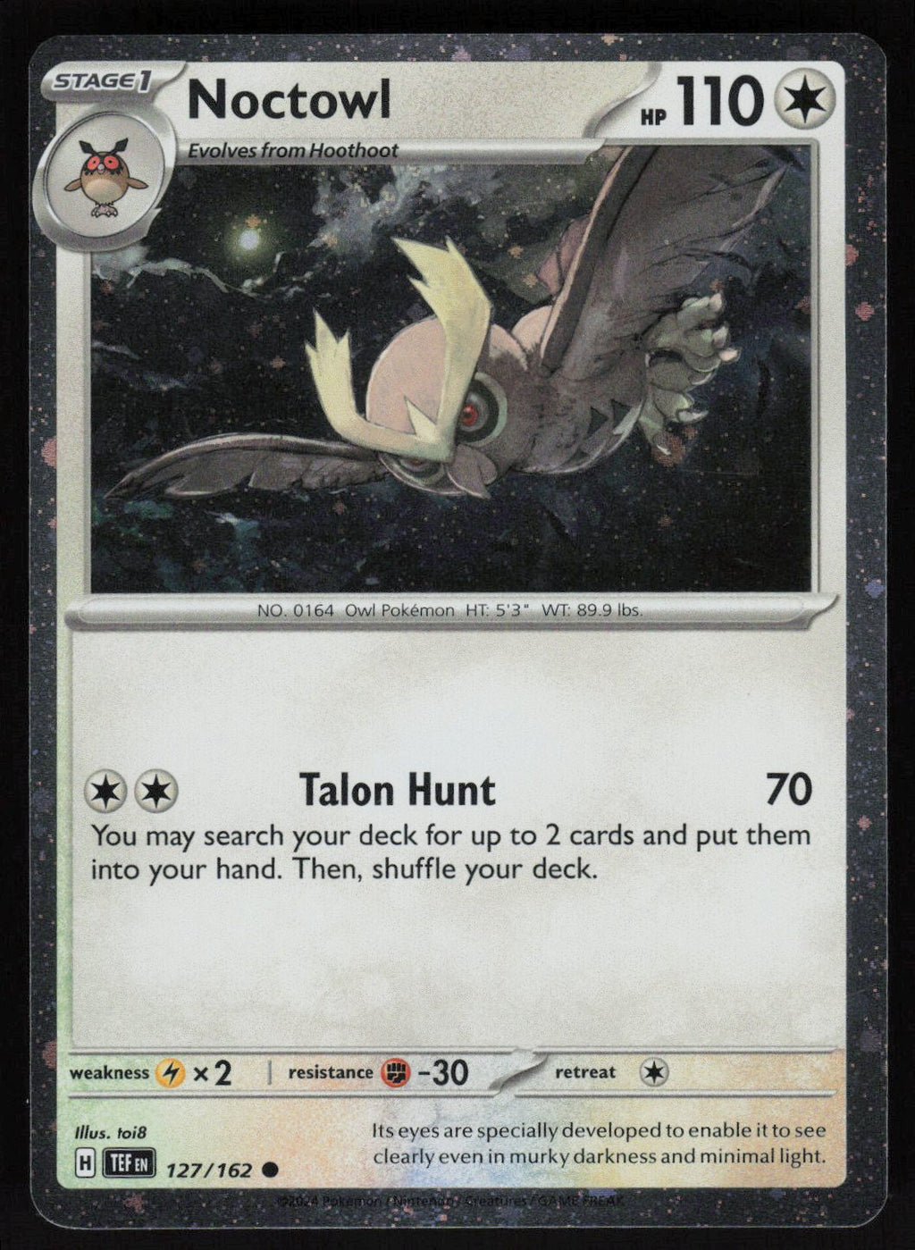 Noctowl - 127 (Cosmos Holo)